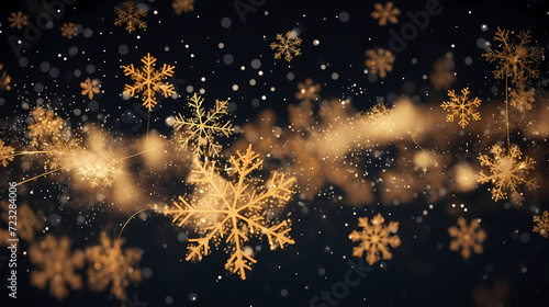 Snowflake background, winter cold texture frozen icy illustration snow frost © Derby