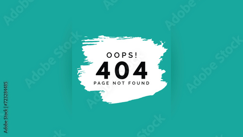 404 error page not found concept design. For website. Web template. Popping window