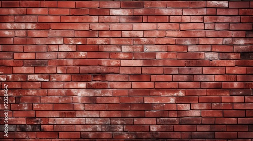 Red wall of bricks