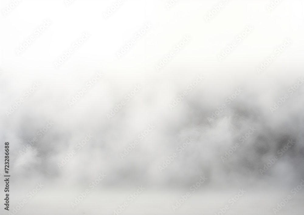 Abstract Swirling White Smoke on Neutral Backdrop generative ai