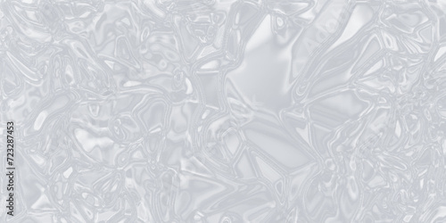 Crystal clear Shiny white or gray abstract background texture, the texture of a crumpled crystalized marble, plastic or polyethylene bag texture with liquid stains, Texture of ice on the surface.	