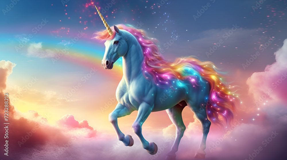 Beautiful Unicorn Design, Perfect for your Project or Wallpaper, Ai Generative Beautiful Unicorn Design, Perfect for your Project or Wallpaper, Ai Generative