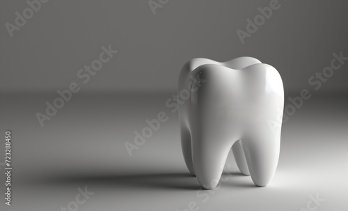 3D tooth model in Grey Shades