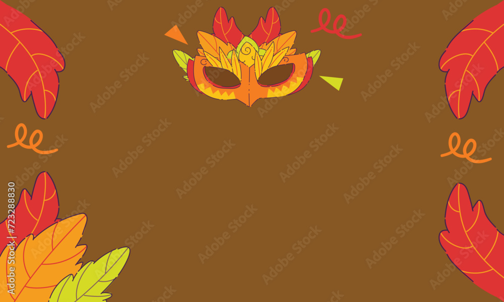 autumn leaves background  Vector Colorfull Abstract Walpaper Background,  banner, and fabric print.