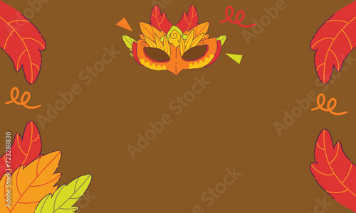 autumn leaves background  Vector Colorfull Abstract Walpaper Background,  banner, and fabric print.
