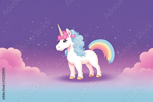Beautiful Unicorn Design  Perfect for your Project or Wallpaper  Ai Generative