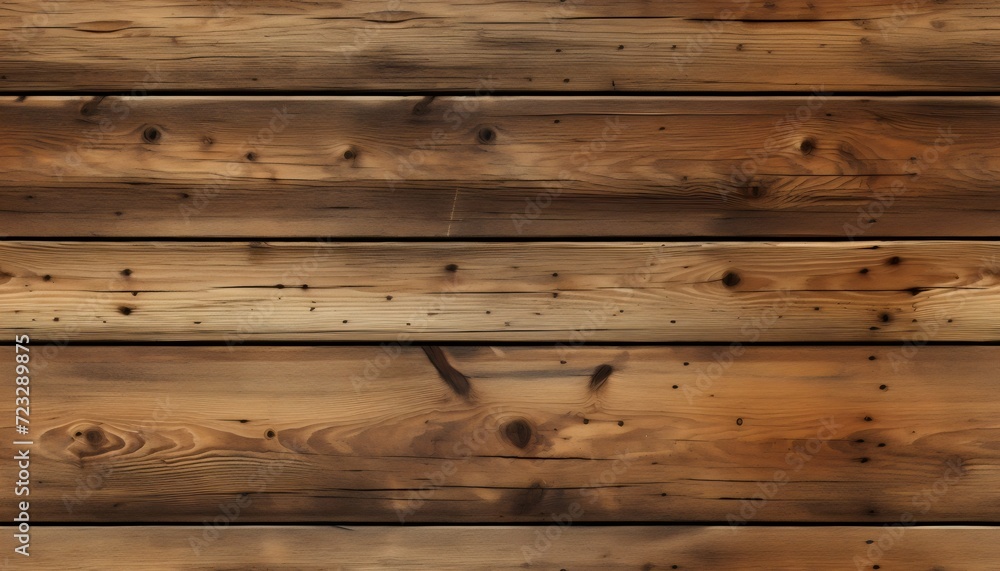 Warm-toned wooden planks texture, seamless wood background generative ai
