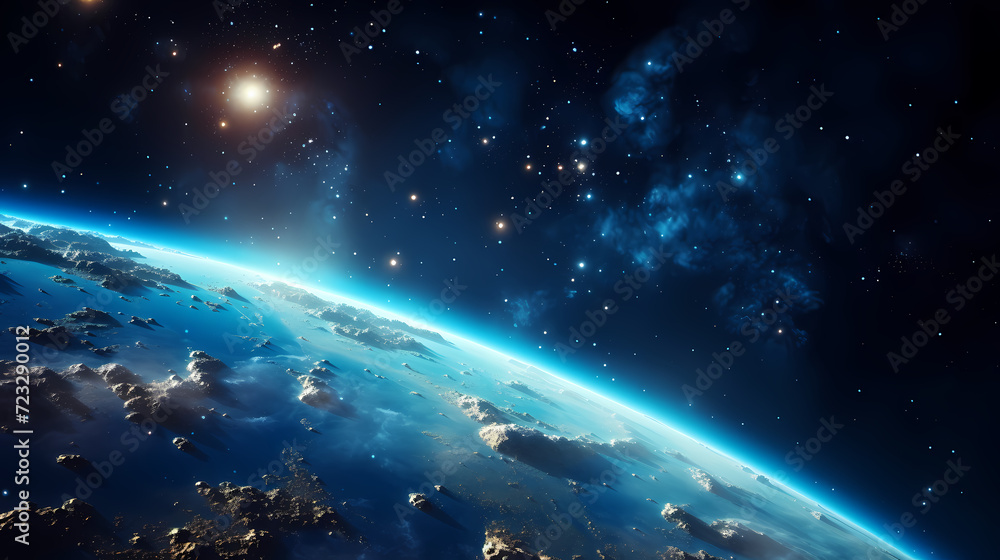 Admire our beautiful Earth from the vastness of space Admire our beautiful Earth from the vastness of space