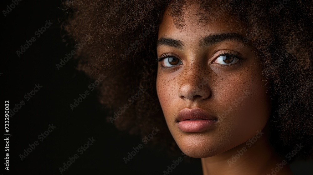Glowing Skin of Woman with Sparkle Makeup Glowing Skin of Woman with Sparkle Makeup