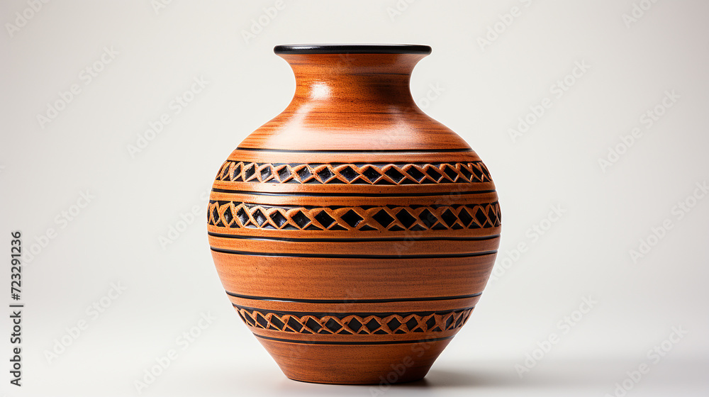 Isolated Earthen Pot