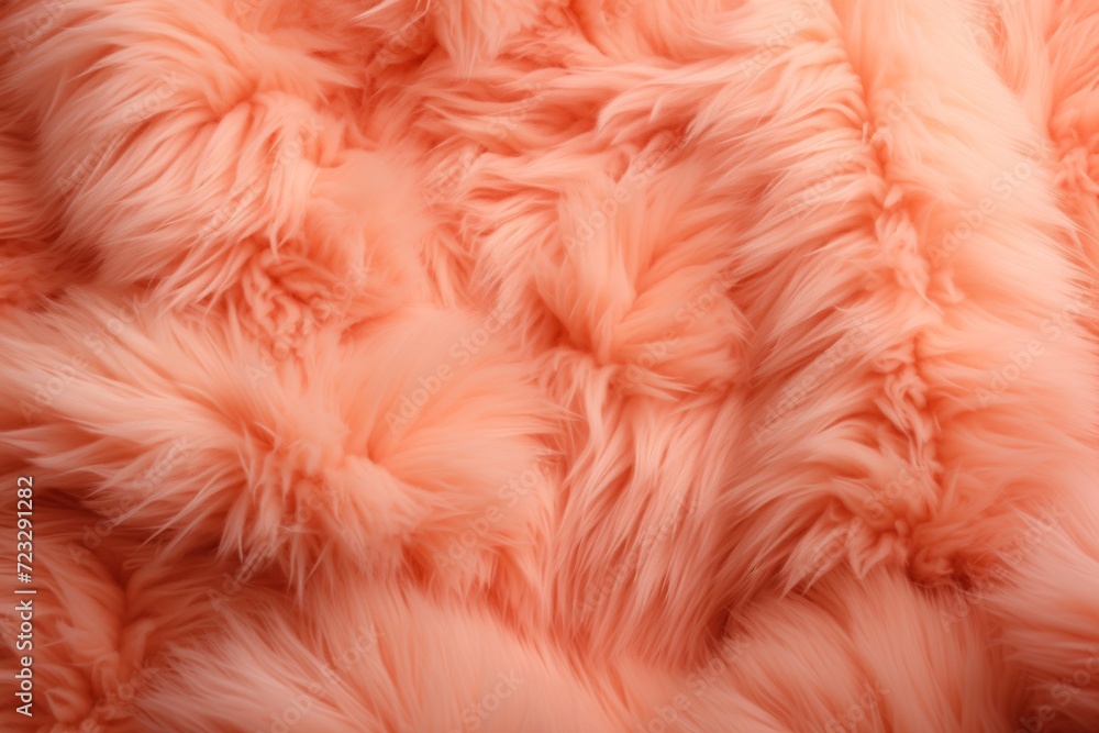 Trendy peach fur texture close up. Abstract apricot wool structure background Trendy peach fur texture close up. Abstract apricot wool structure background