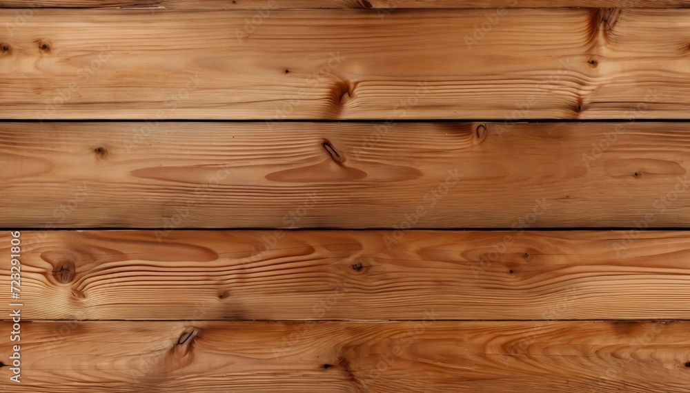 Fototapeta premium Warm-toned wooden planks texture, seamless wood background generative ai