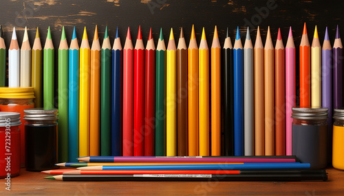 Colorful 3D Back-to-School Scene