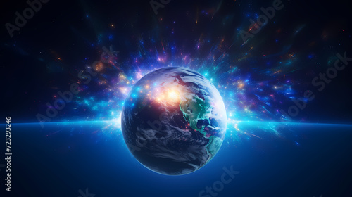 Admire our beautiful Earth from the vastness of space © Derby
