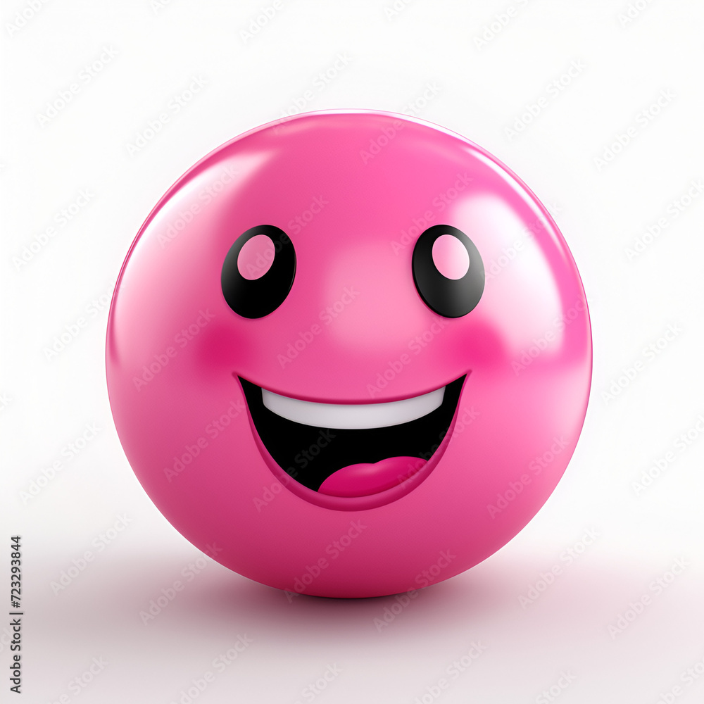 smiley pink face ball emoticon smiley pink face ball emoticon