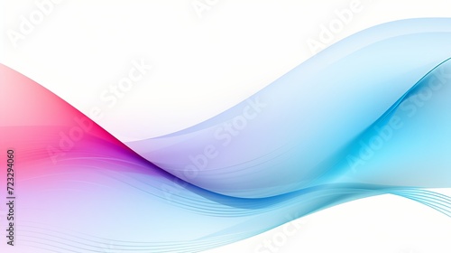 Abstract wave illustration with graceful curves and shades