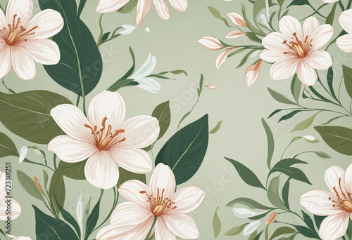 Softly Swirling Petals: A Contemporary Floral Pattern