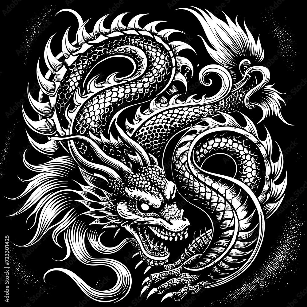 japanese tattoo,dragon tattoo,japanese dragon