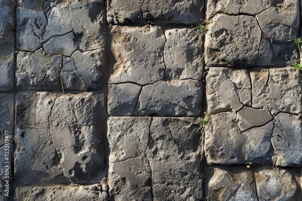 Fototapeta premium Imitate The Texture Of Stamped Concrete For Architectural Projects, With Various Patterns