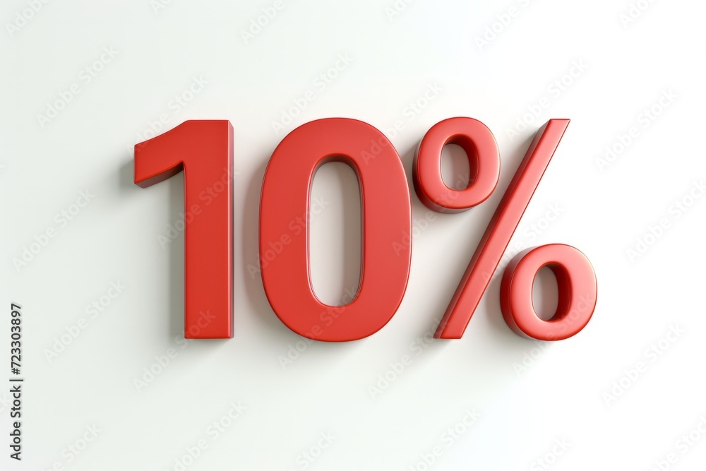 Contrasting Colors: Red Text 10 Percent On A White Background