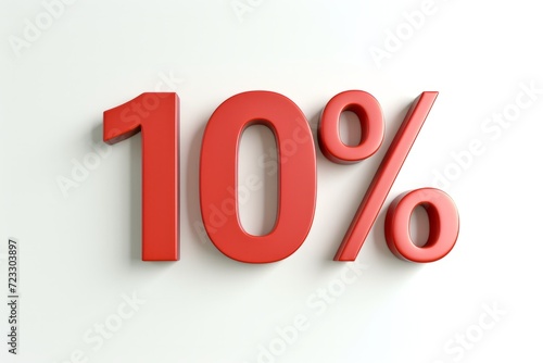 Contrasting Colors: Red Text 10 Percent On A White Background