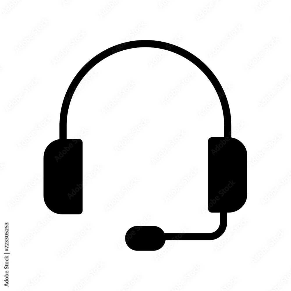 headphones, call, hotline - simple vector icon headphones, call, hotline - simple vector icon