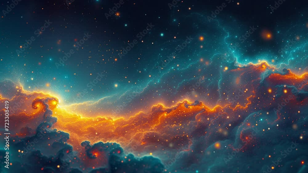 Abstract space animation with stars, constellations and nebulae. Shining stars of the galaxy. High quality 4k footage Abstract space animation with stars, constellations and nebulae. Shining stars of the galaxy. High quality 4k footage