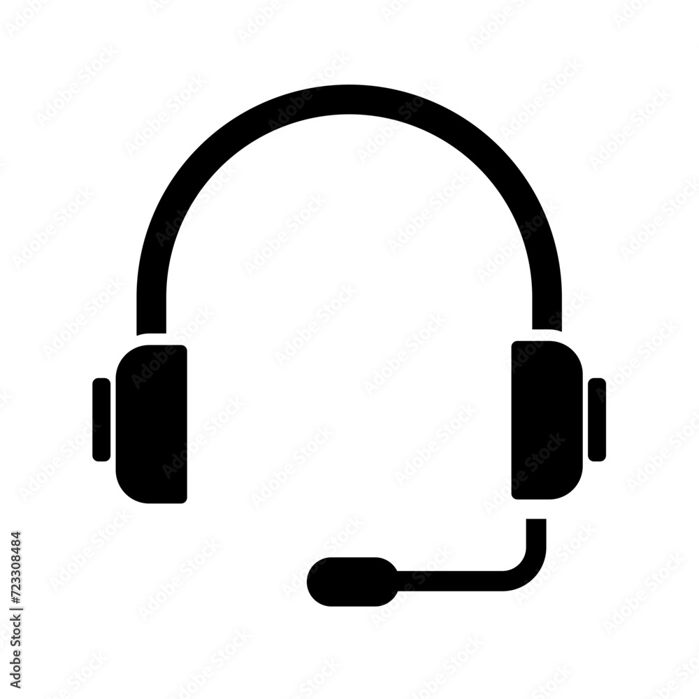 headphones, call, hotline - simple vector icon headphones, call, hotline - simple vector icon