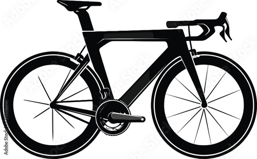 Professional Cyclist Silhouette Vector Design