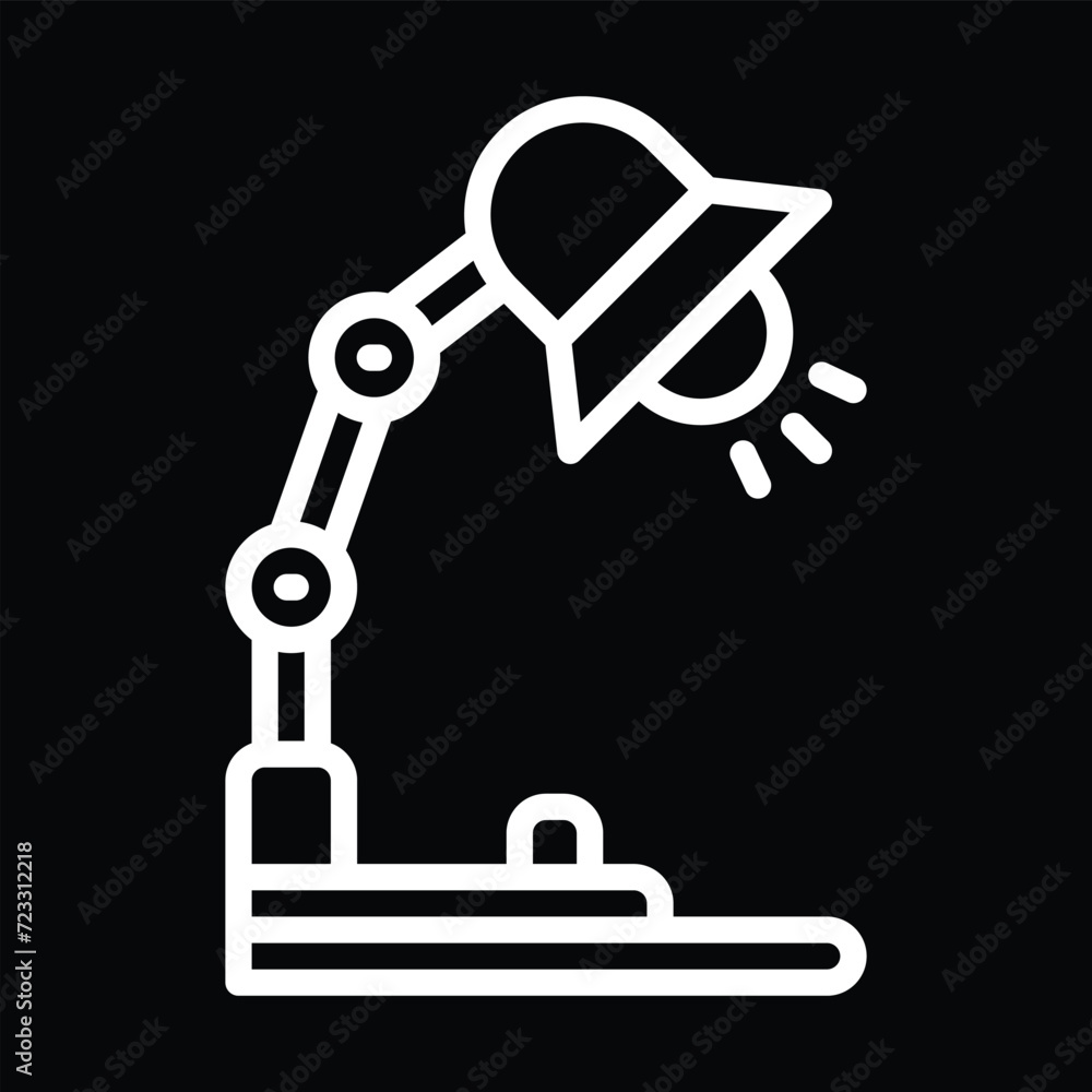desk lamp icon for your website, mobile, presentation, and logo design. desk lamp icon for your website, mobile, presentation, and logo design.