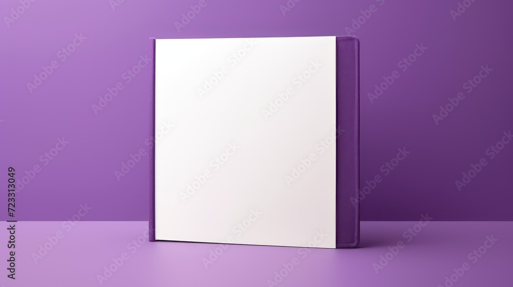 Blank book mockup isolated on purple background. Blank book mockup isolated on purple background.