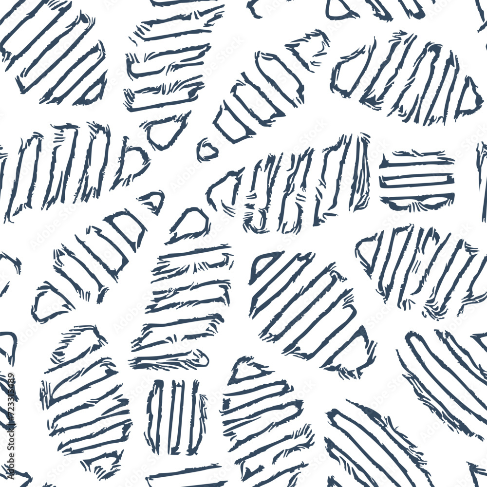 Seamless pattern with a simple abstract drawing. Vector Seamless pattern with a simple abstract drawing. Vector