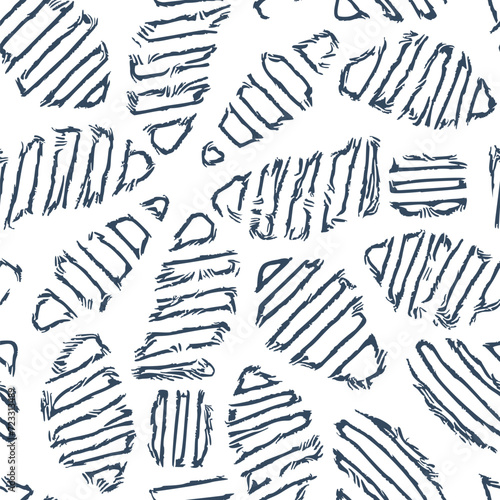 Seamless pattern with a simple abstract drawing. Vector © tiff20