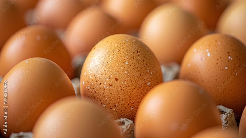 Background of brown chicken eggs Background of brown chicken eggs