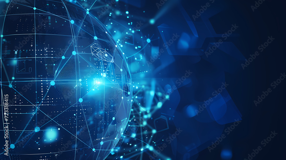 Fototapeta premium Abstract Network Connectivity. Conceptual Illustration Background