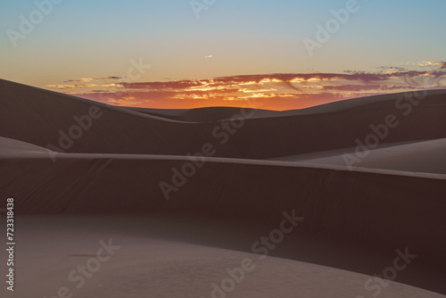 Serene sunset over the Erd D'Admer dunes photo