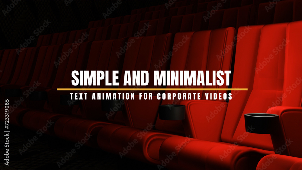 Simple and Minimalist Text Animation for Corporate Videos Stock ...