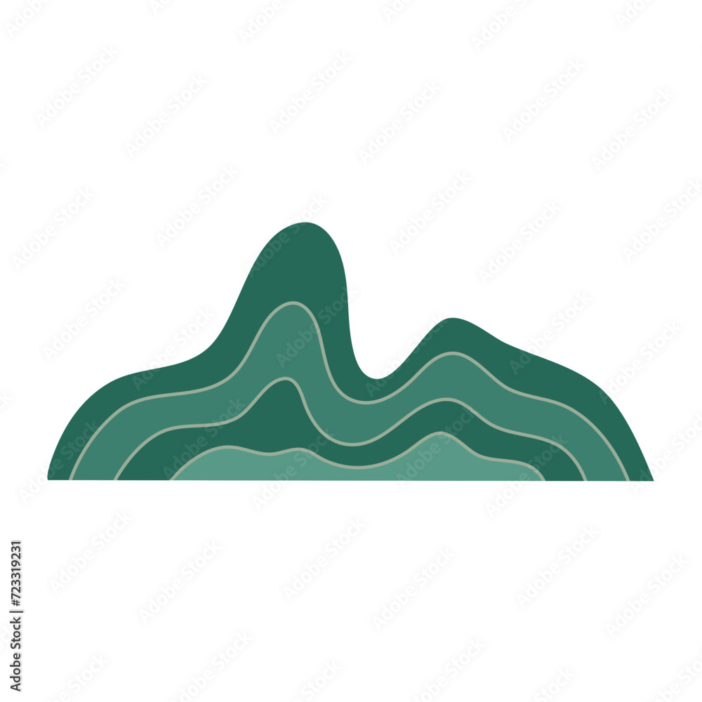 hand drawn abstract mountain hand drawn abstract mountain