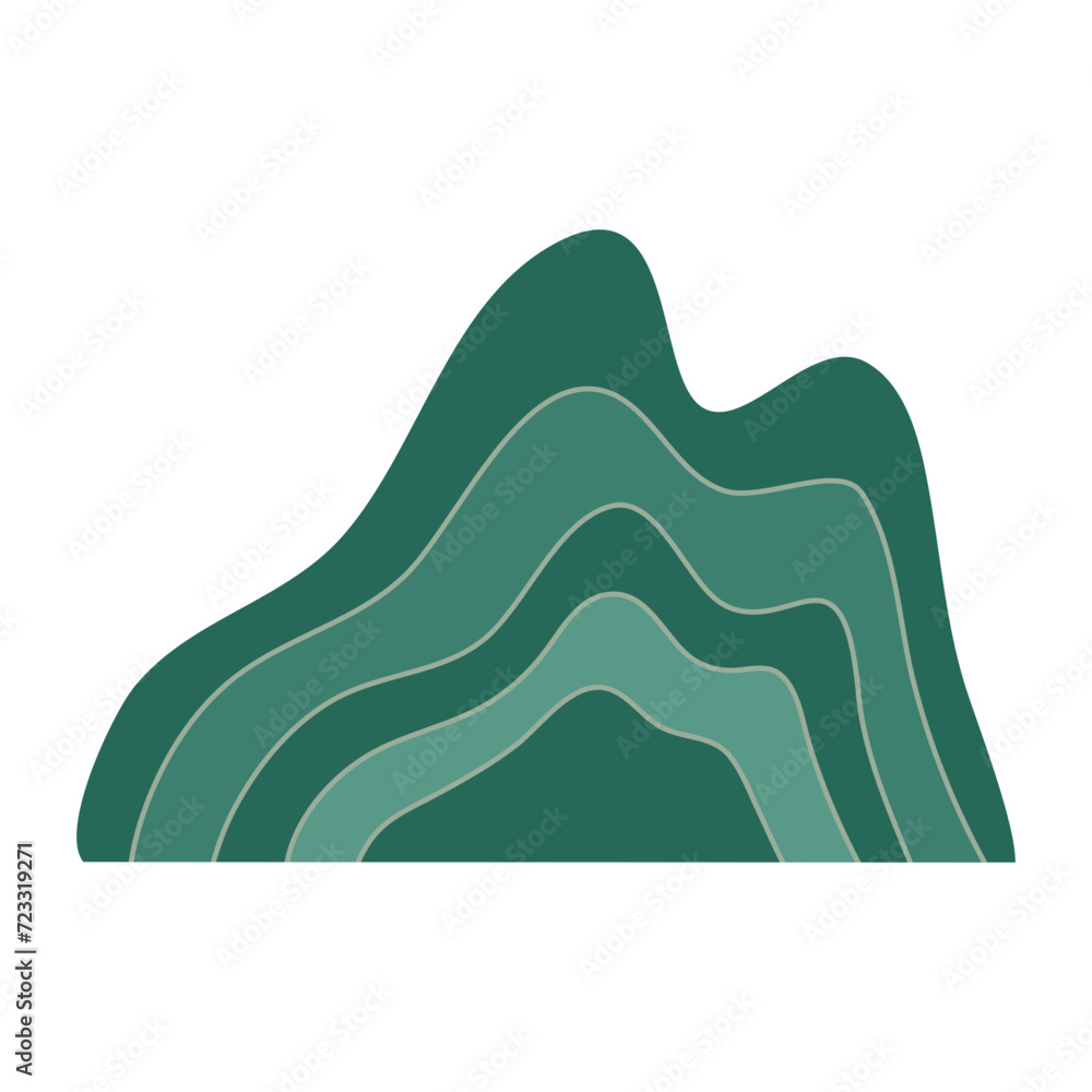 hand drawn abstract mountain hand drawn abstract mountain