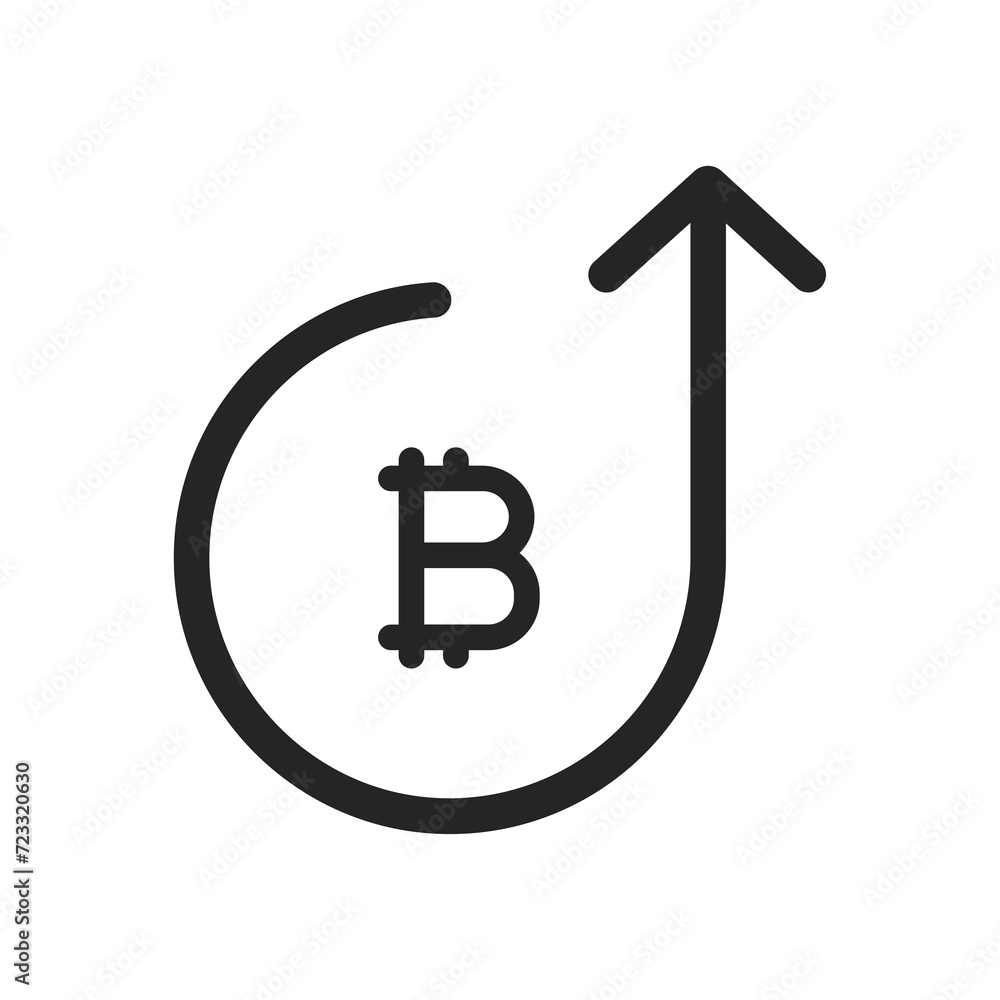 Bitcoin Gro Icon Bitcoin Gro Icon