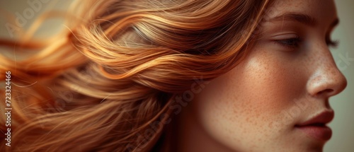  a close up of a woman's hair with frizz on her face and frizz on her face and frizz on her face and frizz on her face. photo