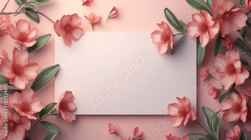Beautiful poster mockup for international women's day with plenty of space fo...