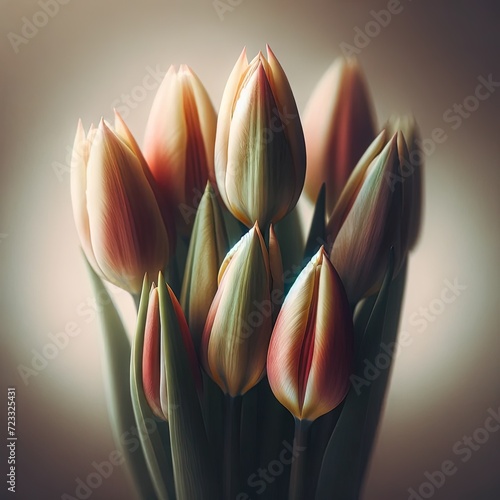 Radiant Tulips: Soft Focus Spring Beauty #723325431