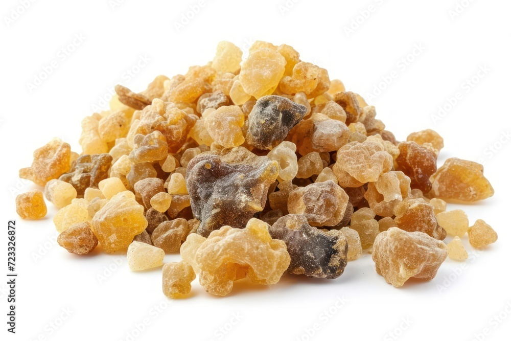 Isolated natural frankincense resin on white background Isolated natural frankincense resin on white background