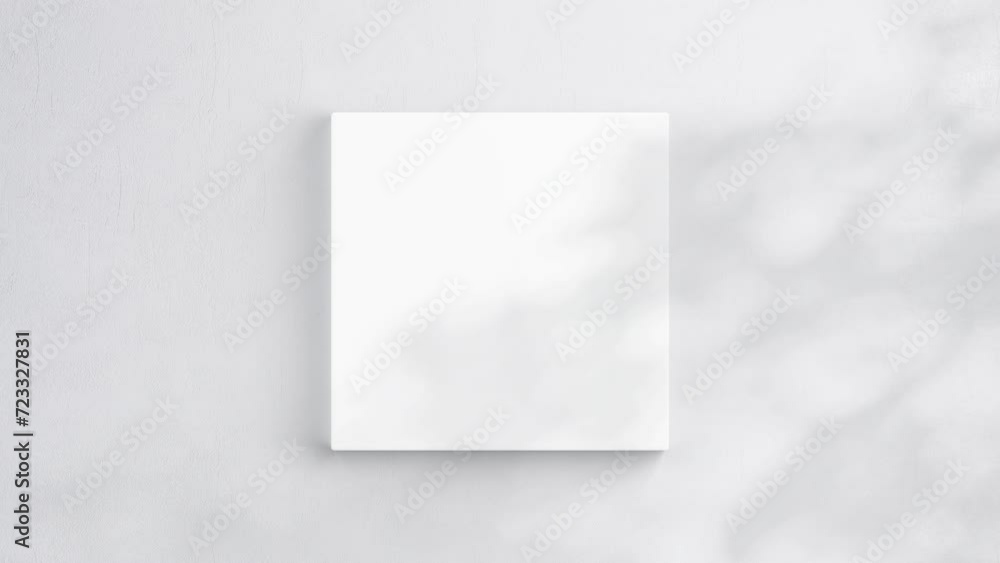 Square Canvas Video Mockup, Blank Canvas On White Wall, Art Mockup, Minimalist Motion Mockup Square Canvas Video Mockup, Blank Canvas On White Wall, Art Mockup, Minimalist Motion Mockup
