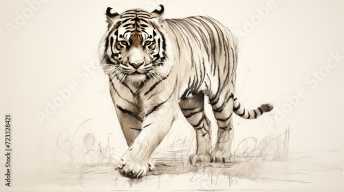 Tiger drawing © NordicShieldMaidens