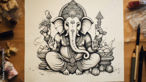 Ganesh drawing