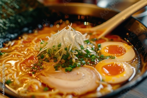 Soy sauce ramen famous Japanese noodles