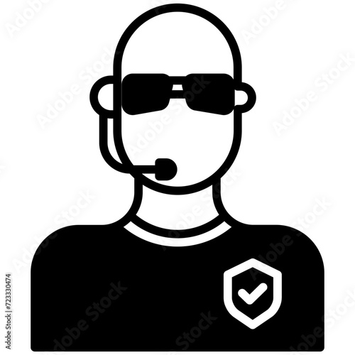 Bouncers glyph and line vector illustration