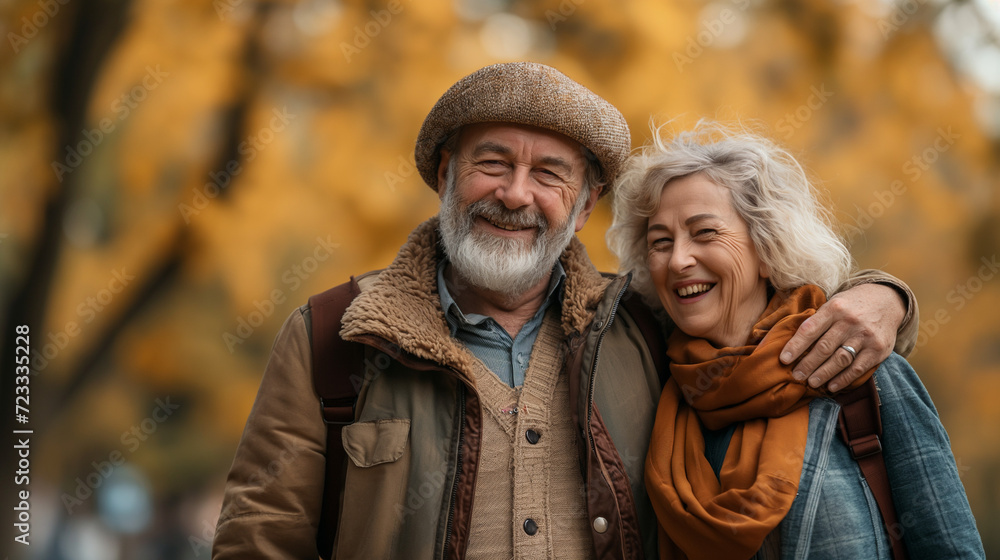 A Man and a Woman Standing in Front of a Brick Wall A Man and a Woman Standing in Front of a Brick Wall